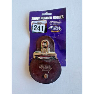 Weaver Leather Livestock Leather Show Number Holder Brown